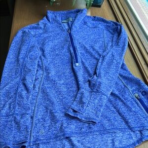 Athleta Blue Quarter-Zip Pullover